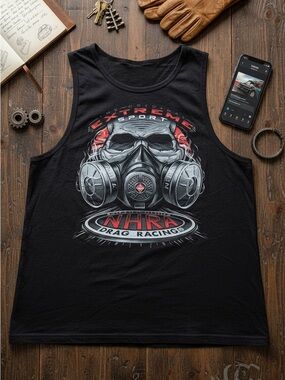 Men's Black NHRA Graphic Tank Top